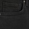 Svart slim fit-jeans med hög midja och ankellängd