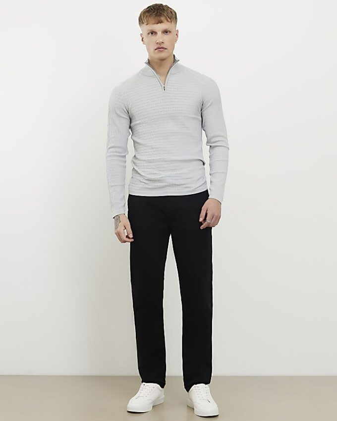 Svart Slim Fit MCMXII Jeans