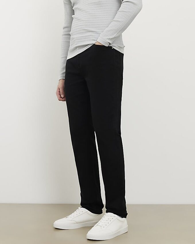 Svart Slim Fit MCMXII Jeans