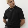Svart slim fit-paket med 3 T-shirts