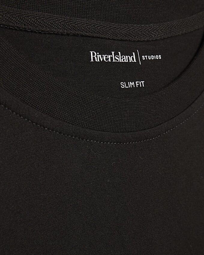 Svart slim fit-paket med 3 T-shirts