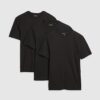 Svart slim fit-paket med 3 T-shirts