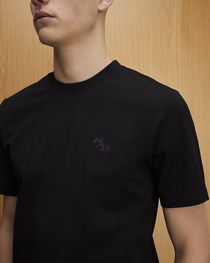 Svart slim fit RXR-T-shirt