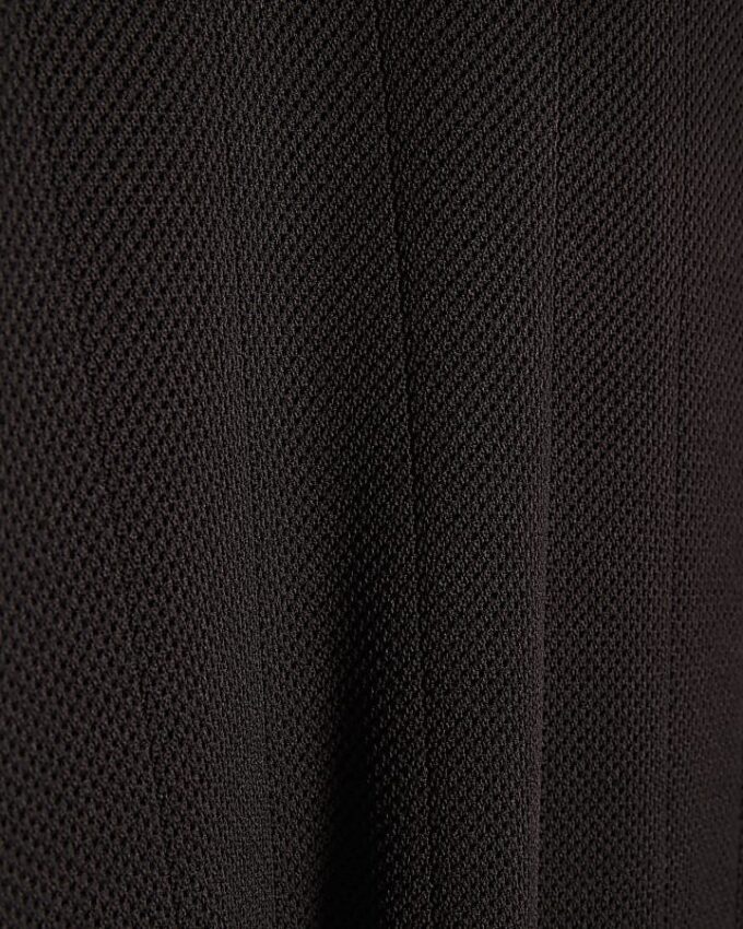 Svart slim fit-skjorta med öppen krage