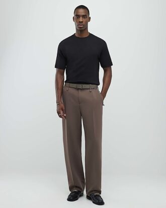 Svart slim fit-T-shirt