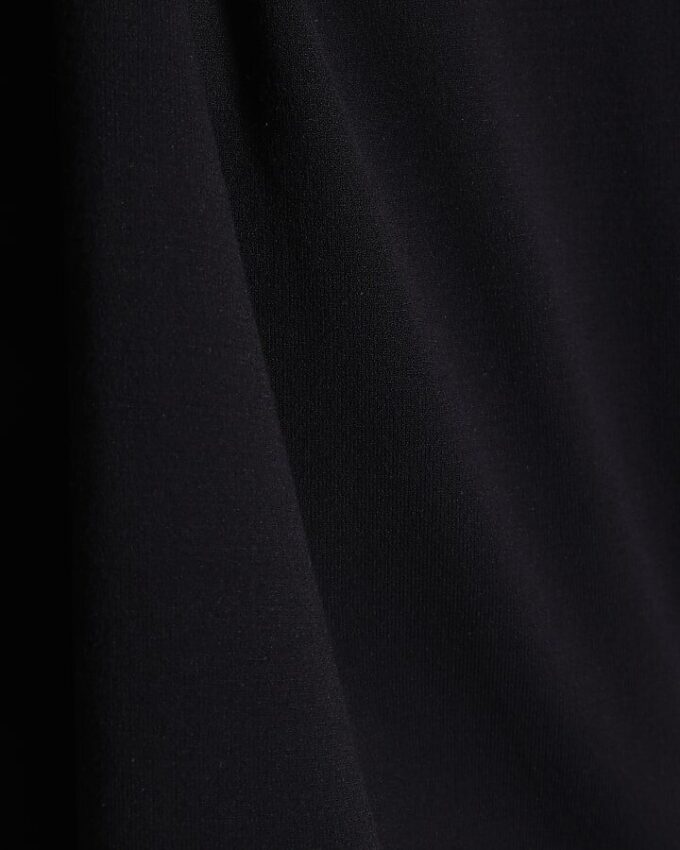 Svart slim fit-T-shirt