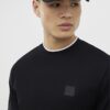 Svart slim fit-T-shirt med MCMXII-märke