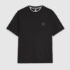 Svart slim fit-T-shirt med MCMXII-märke
