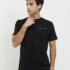 Svart slim fit-T-shirt med Modern Era-tryck