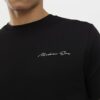 Svart slim fit-T-shirt med Modern Era-tryck