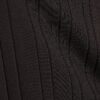 Svart slim fit-T-shirt med ribbade kanter