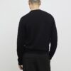 Svart slim fit-tröja