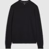 Svart slim fit-tröja