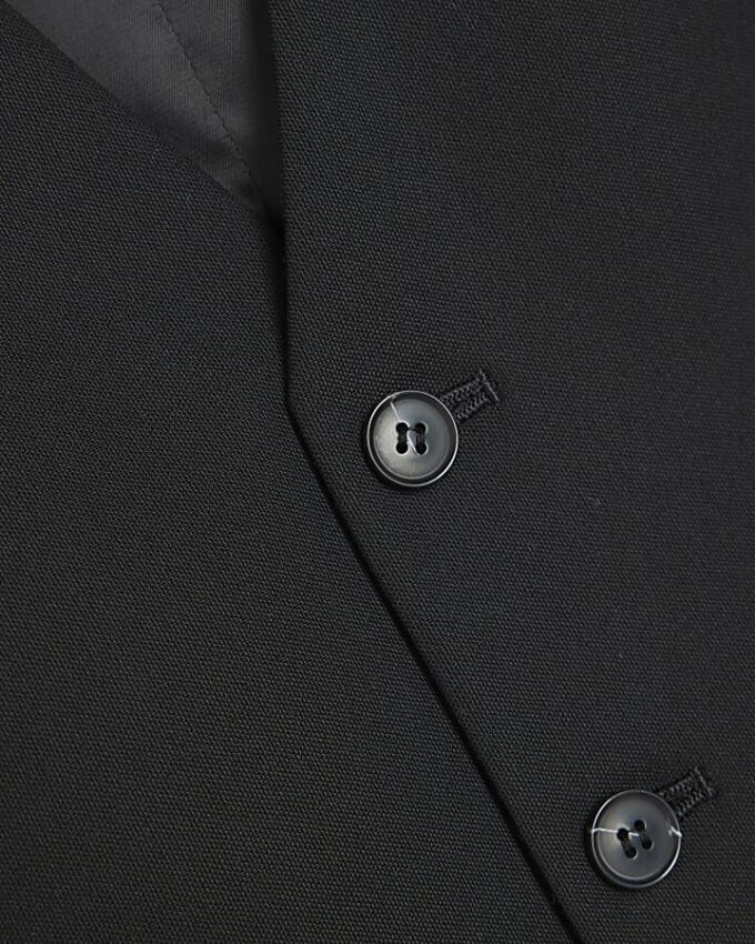 Svart slim fit-väst
