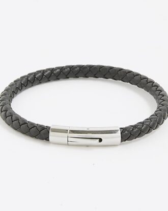 Svart smalt läderarmband Svart smalt läderarmband