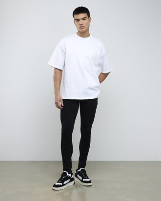 Svart spray-on-jeans Svart spray-on-jeans