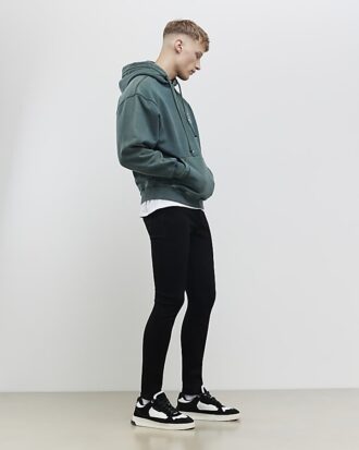 Svart spray-on-jeans Svart spray-on-jeans