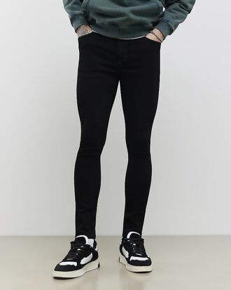 Svart spray-on-jeans Svart spray-on-jeans