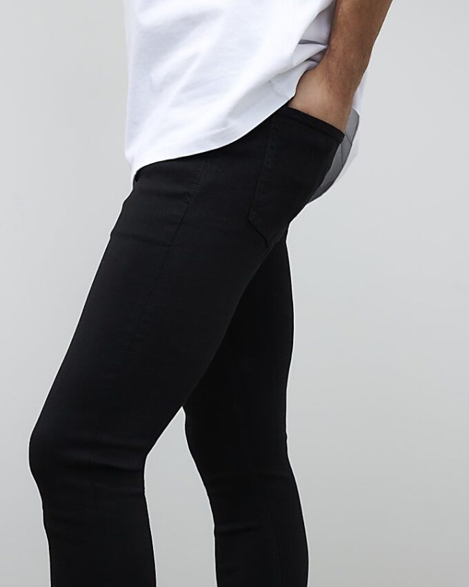 Svart spray-on-jeans Svart spray-on-jeans