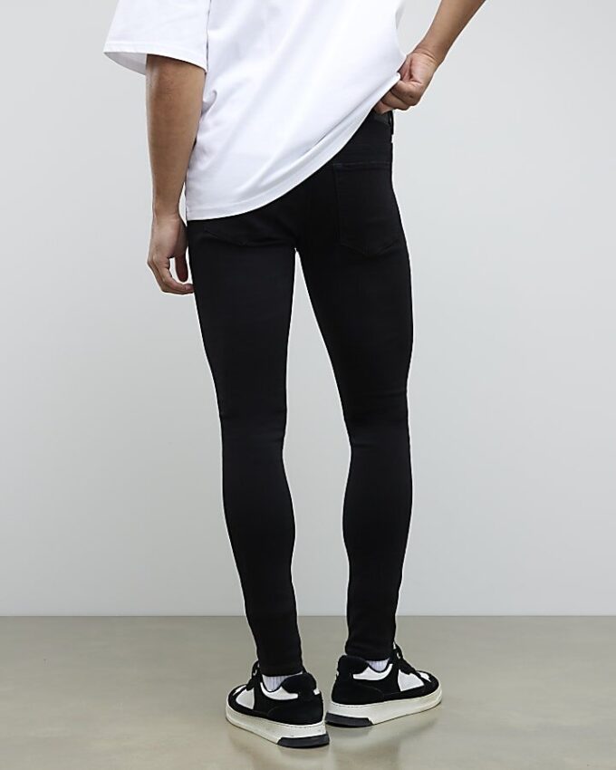 Svart spray-on-jeans Svart spray-on-jeans