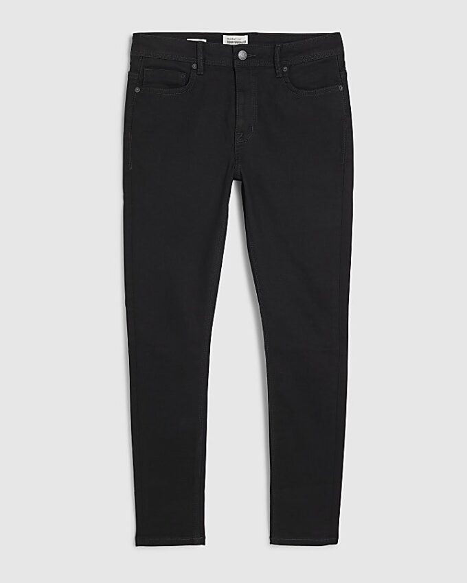 Svart spray-on-jeans