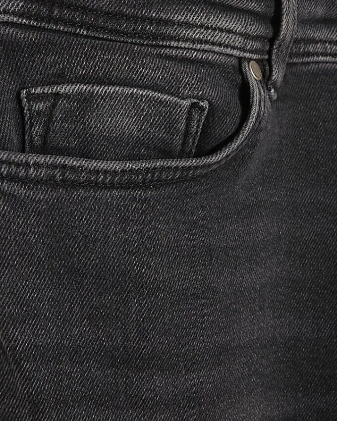 Svart Spray On Rip Jeans Svart Spray On Rip Jeans