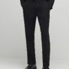 Svart stretchig slim fit-kostymbyxa