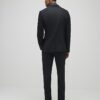 Svart stretchig slim fit-kostymbyxa