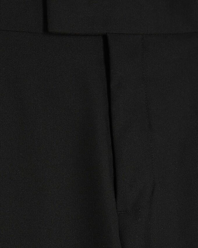 Svart stretchig slim fit-kostymbyxa