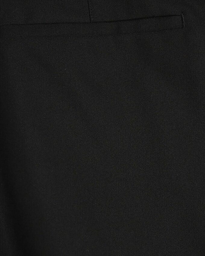 Svart stretchig slim fit-kostymbyxa