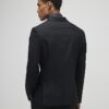 Svart stretchig slim fit-kostymjacka