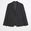Svart stretchig slim fit-kostymjacka
