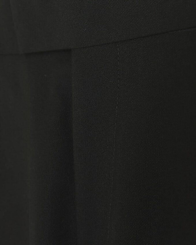 Svart stretchig slim fit-smokingbyxa