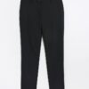 Svart stretchig slim fit-smokingbyxa