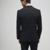 Svart stretchig slim fit smokingjacka