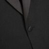 Svart stretchig slim fit smokingjacka