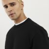 Svart sweatshirt med normal passform