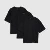 Svart T-shirt i oversized-modell