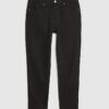 Svart tapered fit-jeans