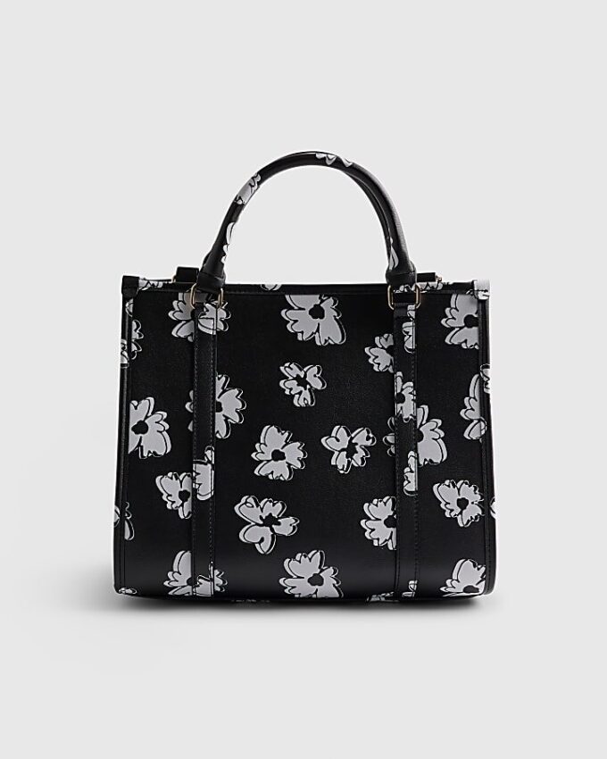 Svart totebag med daisy chain