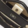 Svart totebag med ficka fram och charm