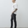 Svart tvättade slim fit-jeans