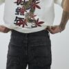 Svart tvättade slim fit-jeans