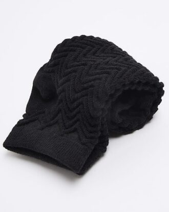 Svart zigzag 2-pack träningsstrumpor