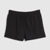 Svarta shorts i linneblandning