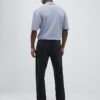 Svarta tvättade jeans med raka ben
