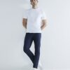 Vit 3-pack kortärmad slim fit-T-shirt