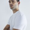 Vit 3-pack kortärmad slim fit-T-shirt