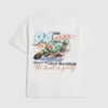 Vit 94 Racing-T-shirt för pojkar