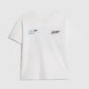 Vit 94 Racing-T-shirt för pojkar